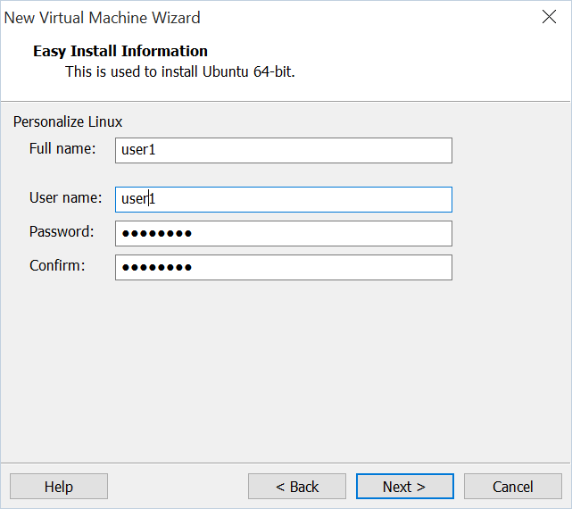 Vmware_Easy_install_information